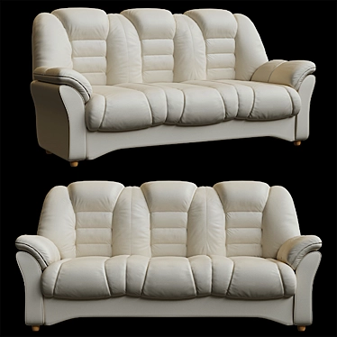 Luxury Finnish Pohjanmaan Amiral Sofa 3D model image 1 