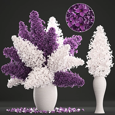 Lilac Bliss Bouquet 3D model image 1 