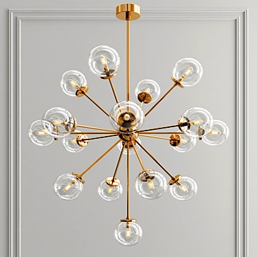 Elegant Henderson Chandelier 3D model image 1 