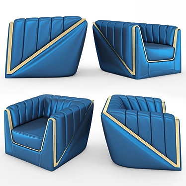 Elegant Vega Armchair: Superior Comfort & Style 3D model image 1 