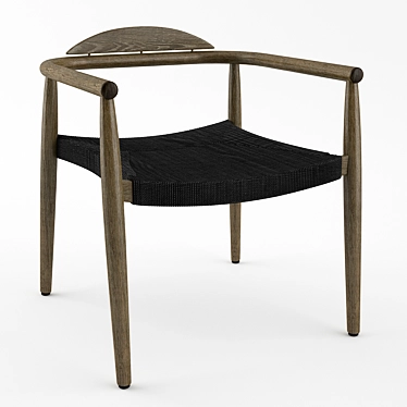 Scandinavian Chic: Dansk Gloster Chair 3D model image 1 