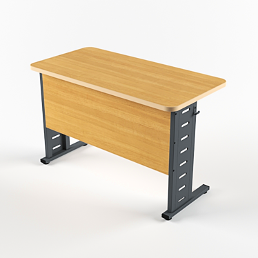 Classic School Desk: 1200x600x750mm 3D model image 1 