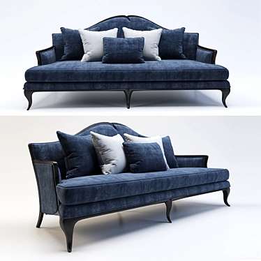 Elegant Sarina Sofa: Stylish, Comfortable 3D model image 1 