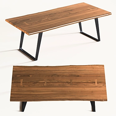 Modern Yukon Dining Table 3D model image 1 