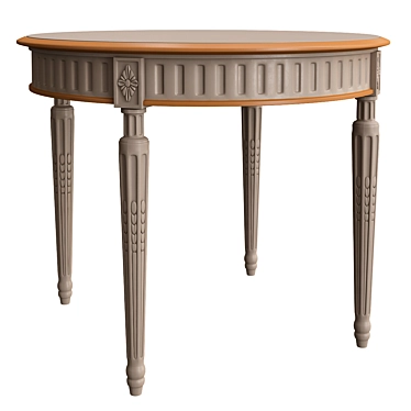 SALDA LUIGI Dining Table: Classic Style 3D model image 1 