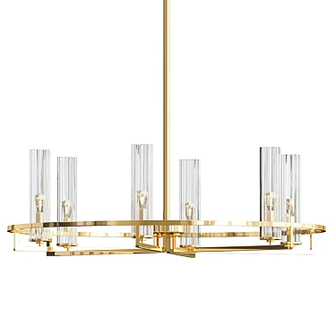 Elegant Bolton Chandelier: Illuminate in Style 3D model image 1 