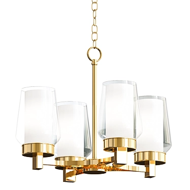 Elegant Manchester Chandelier: Eurofase 3D model image 1 