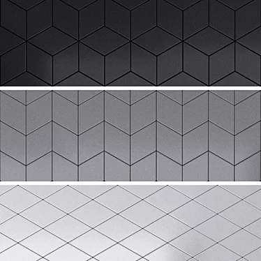 Modern Diamond Tile 3D model image 1 