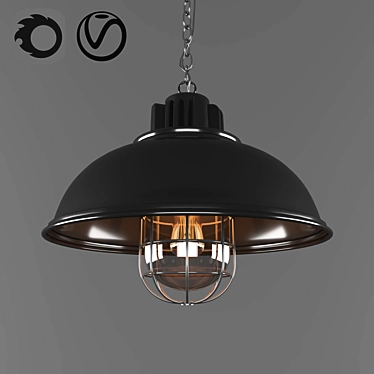 Modern Keller Pendant Lamp 3D model image 1 