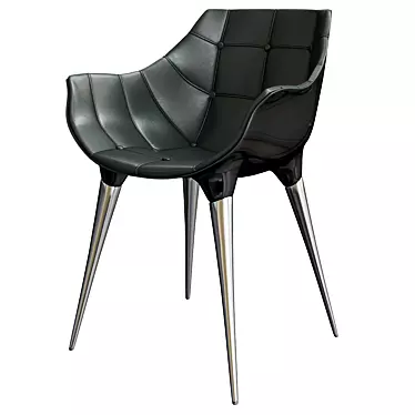 Luxury Cassina Diana Fiberglass Armchair 3D model image 1 