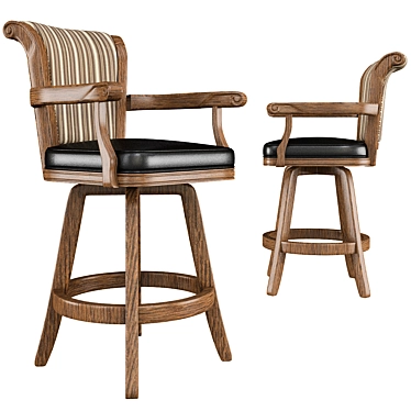 Darafeev Vintage Barstool 3D model image 1 