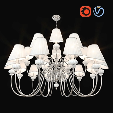 Crystal Lux Alma Pendant Chandelier 3D model image 1 