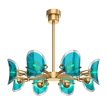 Turquoise Glass Circle - 500x400 3D model image 1 