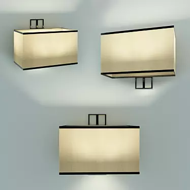 Modern Metal Sconce Lighting 3D model image 1 