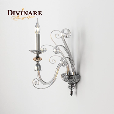 Title: Divinare Albedo Crystal Chrome Pendant 3D model image 1 