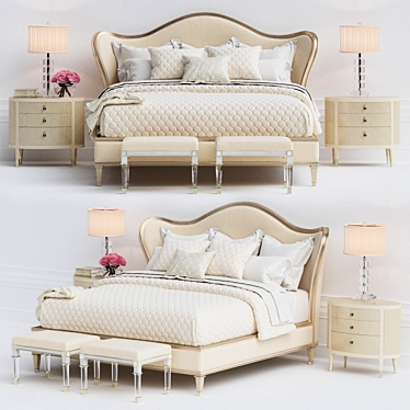 Caracole Classic Bedroom Set 3D model image 1 