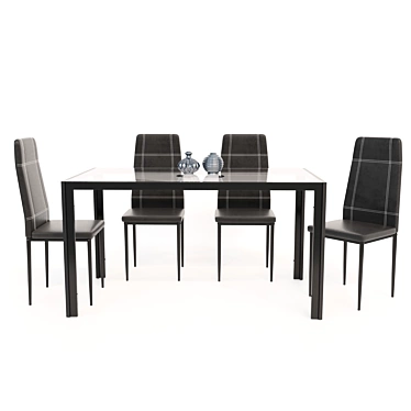 Modern Maynard Dining Set 3D model image 1 