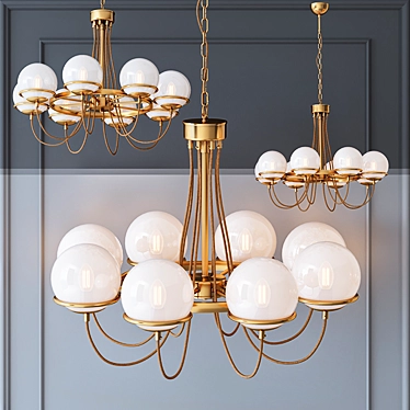 Elegant Melissa Chandelier 3D model image 1 