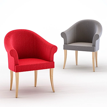 Modern AK-1712 Chair: Stylish Design, Superior Comfort 3D model image 1 