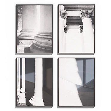 InteriorsHome Poster Set: 4 Variants 3D model image 1 