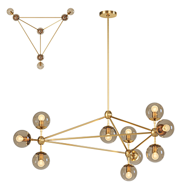 Newport 5810/C Crystal Chandelier 3D model image 1 