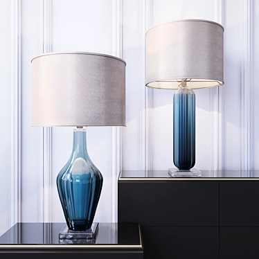 Elegant Uttermost Table Lamps 3D model image 1 