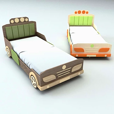 Corvet Kids Car-Bed: 1900*900mm 3D model image 1 