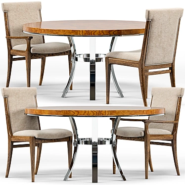 Westwood Chairs, Bernhardt Soho Round Dining Table