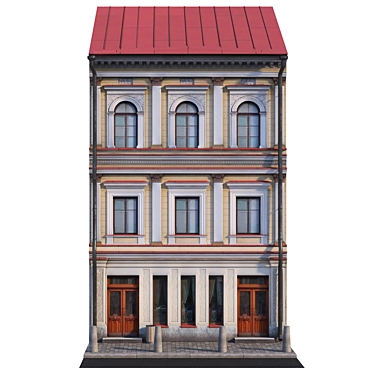 Historic Building Facade Model 3D model image 1 