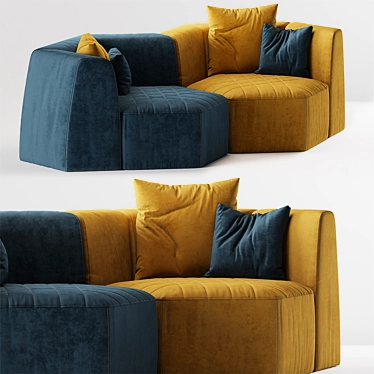 Bonaldo Panorama Armchair: Sleek and Stylish Seating 3D model image 1 