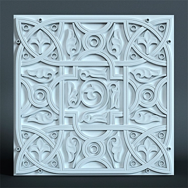 Samarkand Panels: East-inspired Design 3D model image 1 