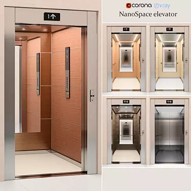 Modern Elevator Kone NanoSpace 3D model image 1 