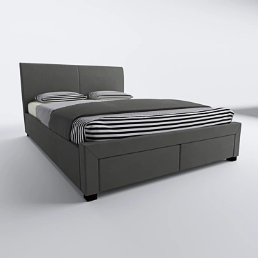 Modena Bed 3D model image 1 