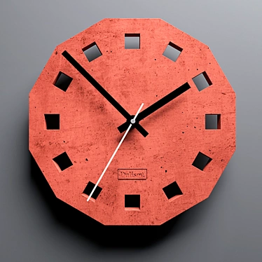 Industrial Brick Wall Clock 3D model image 1 