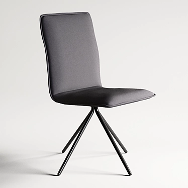 Sleek Whirl Dining Chair 3D model image 1 