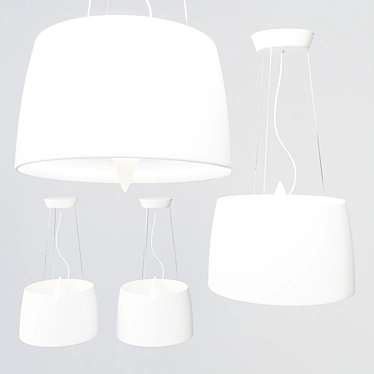 Sleek Avion Pendant Light 3D model image 1 