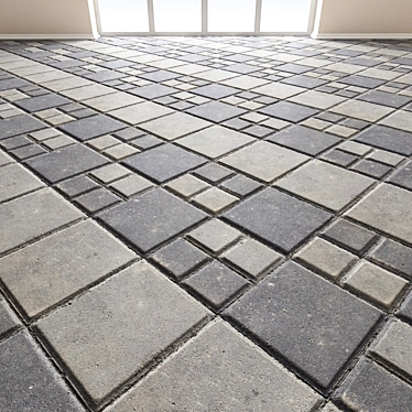 Seamless Paving Slabs - Detailed Design 3D model image 1 