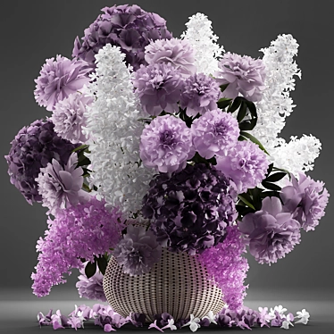 Spring Blossoms Bouquet 3D model image 1 