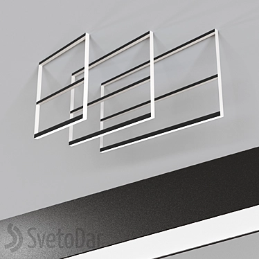 LIGNA Trinity Pendant Light 3D model image 1 