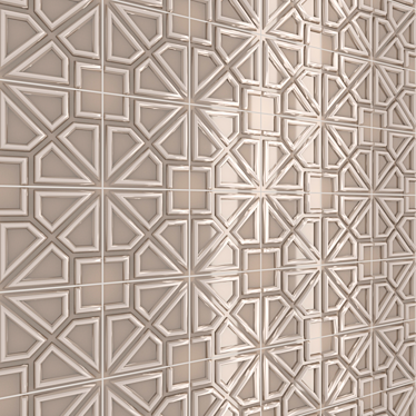 Grazia Ambra/Greige 10x10cm Ceramic Tile 3D model image 1 