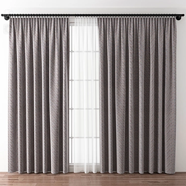 Refined Drape | Curtain 3D model image 1 