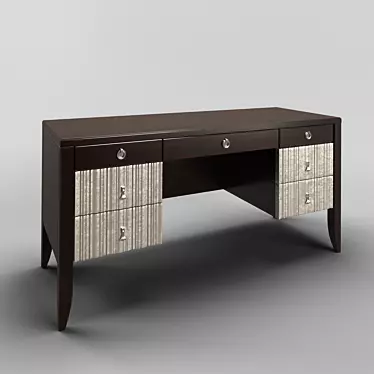 Cherry Veneer Writing Desk by Fratelli Barri 3D model image 1 