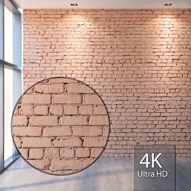 Handcrafted Seamless 4K Brick Texture 3D model image 1 