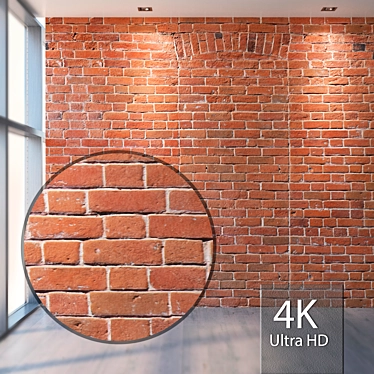 Seamless 4K Brick Texture 3D model image 1 