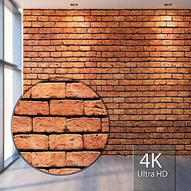 Seamless 4K Brick Texture 3D model image 1 