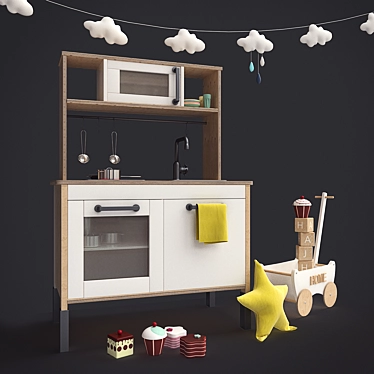 Duktig Kids Kitchen 3D model image 1 