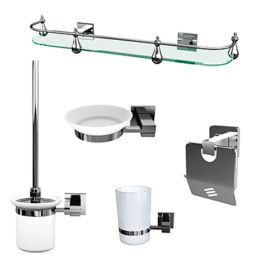 Newarc Idea Bathroom Accessories Set 3D model image 1 