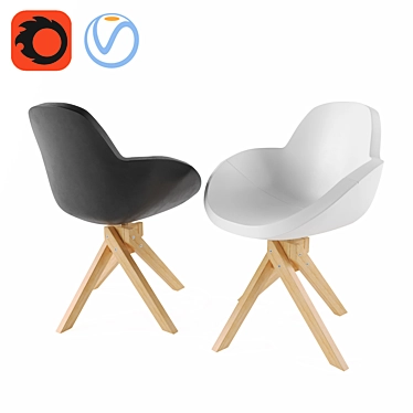 Elegant Darling Chair 3D model image 1 