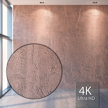 Seamless Plaster Texture in 4K 3D model image 1 