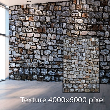 Seamless Stone Texture in 4K 3D model image 1 